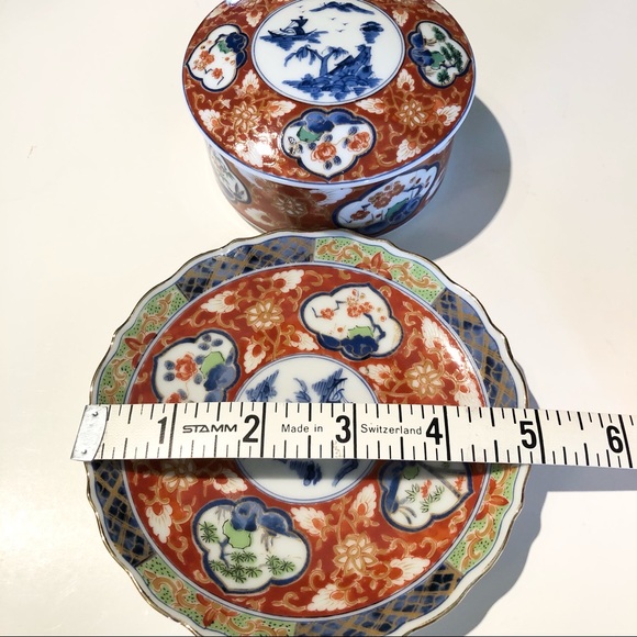Vintage ornate Takahashi Imari style 3 piece candy/trinket bowl set - Picture 11 of 11